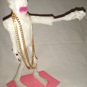 14K Gold plated Sterling Silver 22" curb chain